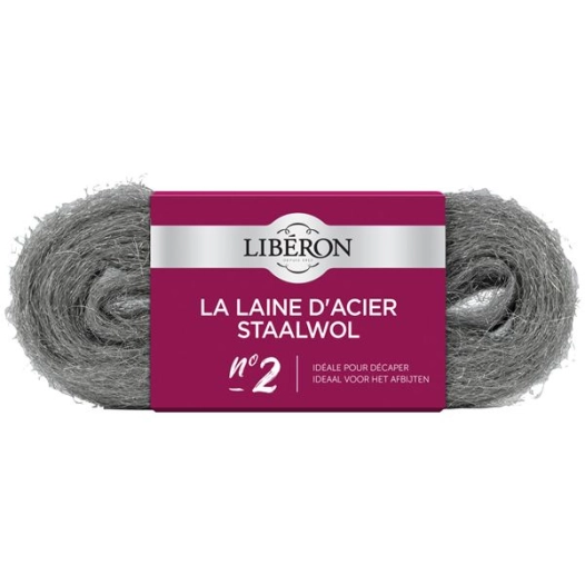 Laine acier n° 2 3x30g Liberon - LIBERON