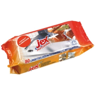 Lingettes nettoyantes désinfectantes x80 Jex pro - JEX