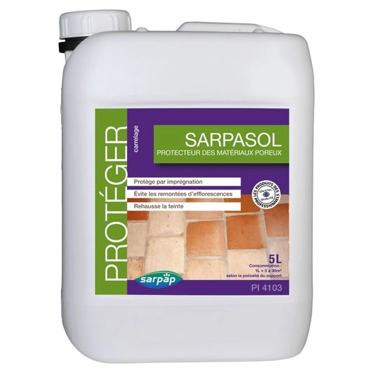 Traitement protecteur matériaux poreux 5L Sarpasol - EBJ