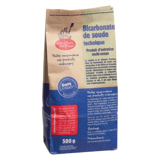 Bicarbonate de soude 500g - LA DROGUERIE ECOLOGI