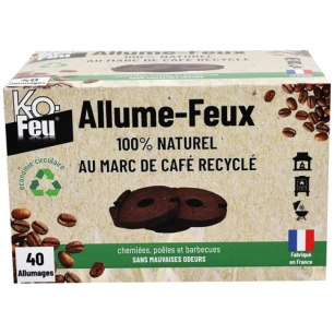Kofeu allume feux au marc de café x40 - KOFEU