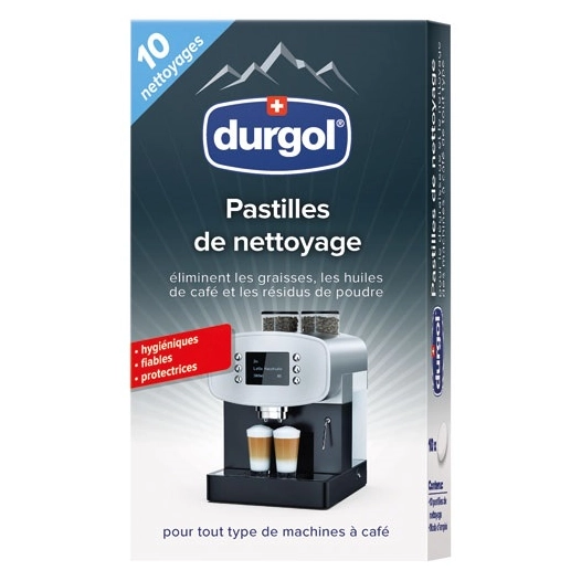 Pack de 10 pastilles de nettoyage machine à café - DURGOL