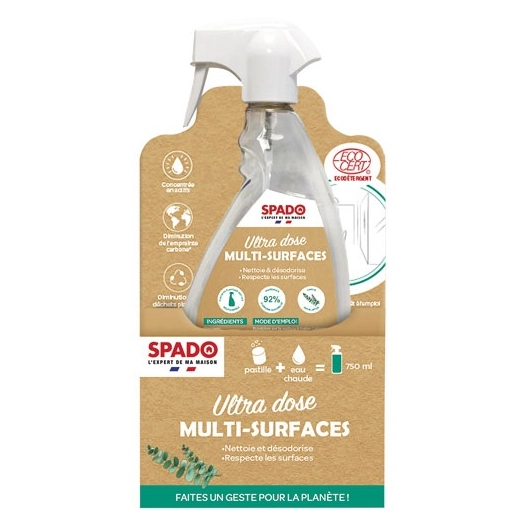 Tablette starter kit nettoyant surfaces ecocert - SPADO