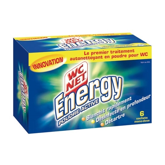 Wc net poudre energy détartrante x6 sachets - WC NET