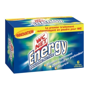 Wc net poudre energy détartrante x6 sachets - WC NET