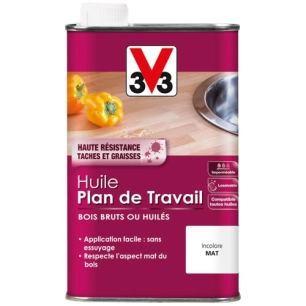 Huile plan de travail incolore 0.5l - V33
