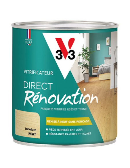 Vitrificateur rénovation incolore mat 0.75l - V33
