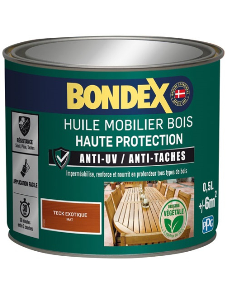 Bondex huile mobilier 0.5l teck - BONDEX