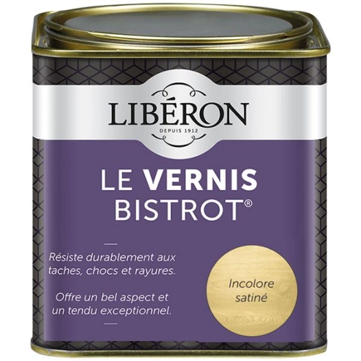 Vernis bistrot 0.5L satiné incolore - LIBERON
