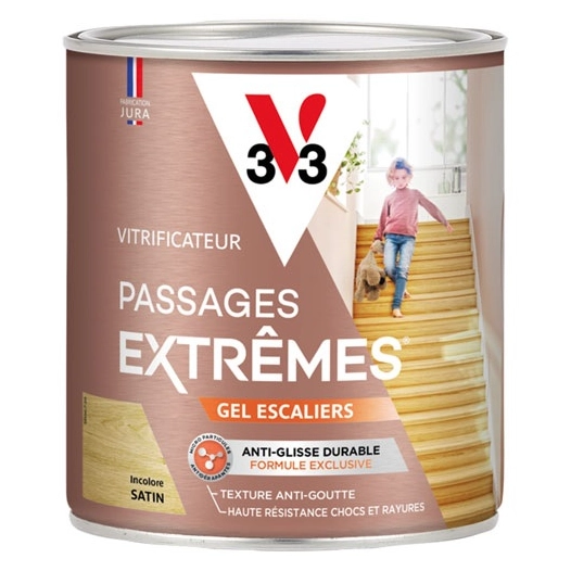Vitrificateur passage extrême incolore satin 0.75l - V33