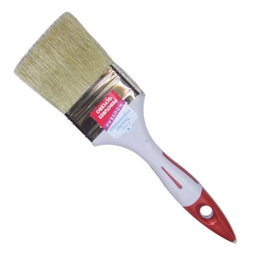 Pinceau plat bimatière peinture mate satinée 80mm - SAVY