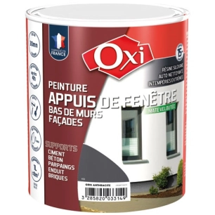 Peinture appuis fenêtre 1l anthracite ral 7016 - OXI