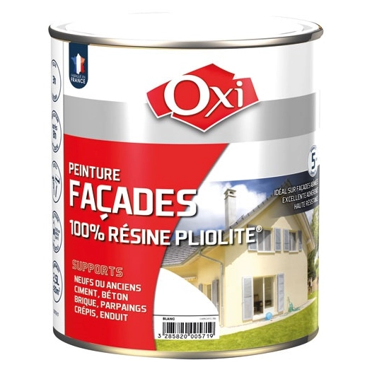 Peinture façade proxylith 2.5l blanc - OXI
