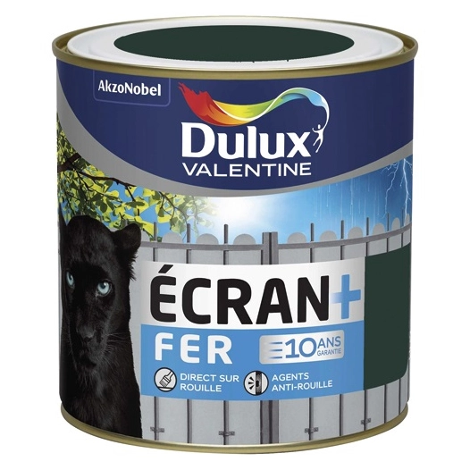 Peinture Ecran fer brillant 0.5l vert patrick - DULUX VALENTINE