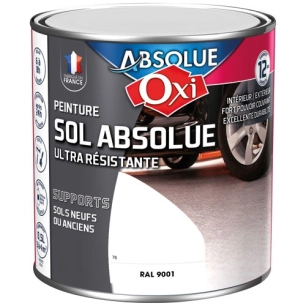 Sol absolue 0.5l blanc crème RAL 9001 - OXI