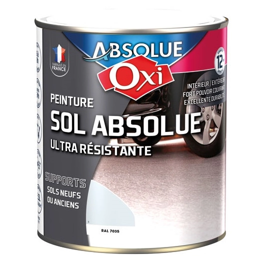Sol absolue 2.5l gris clair RAL7035 - OXI