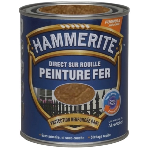 Peinture Hammerite fer martelé 0.75l cuivre 070717 - JULIEN