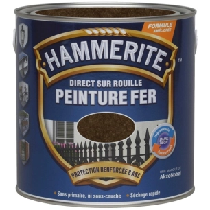 Peinture Hammerite fer martelé 0.25l chataigne 070706 - JULIEN