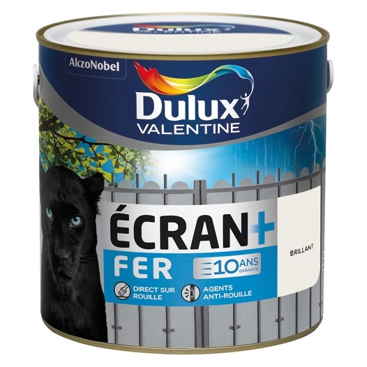 Peinture Ecran fer brillant 2l blanc pur - DULUX VALENTINE