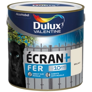 Peinture Ecran fer brillant 2l blanc crème - DULUX VALENTINE