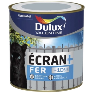Peinture Ecran fer brillant 0.5l gris acier - DULUX VALENTINE
