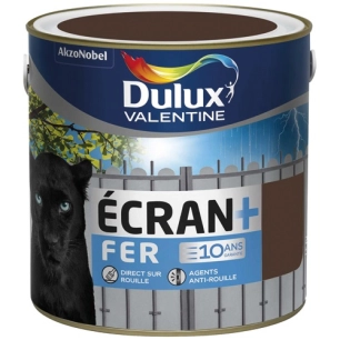 Peinture Ecran fer brillant 2l brun normandie - DULUX VALENTINE