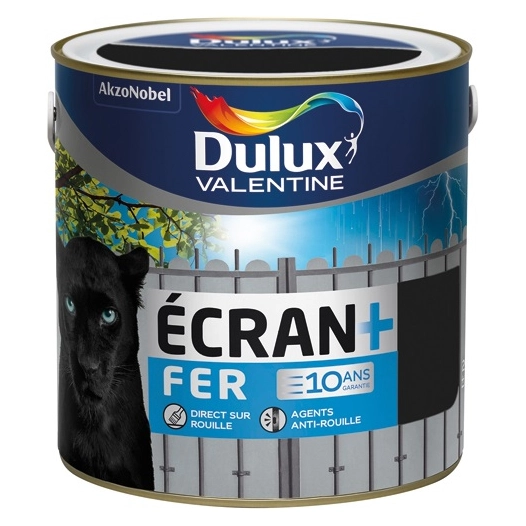 Peinture Ecran fer mat 2l noir - DULUX VALENTINE