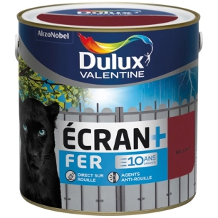 Peinture Ecran fer brillant 2l rouge basque - DULUX VALENTINE
