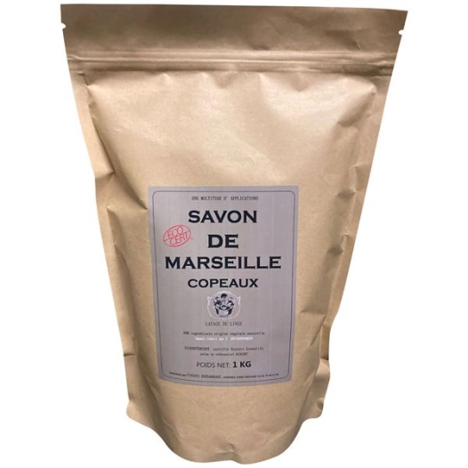 Savon de marseille en copeaux ecocert vegetal doypack 1 kg - DOUSSELIN