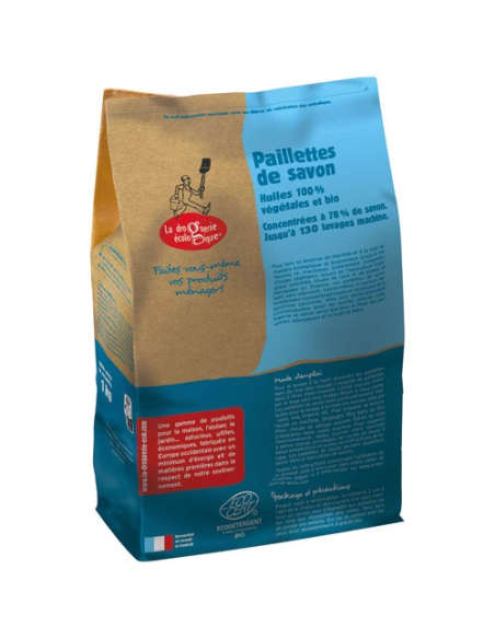Paillettes de savon huiles bio 1kg - LA DROGUERIE ECOLOGI