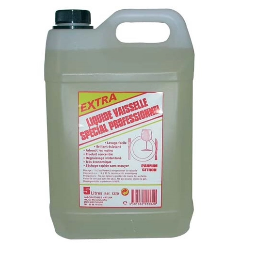 4 Liquide vaisselle Extra citron 5L - EXTRA