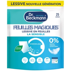 Lessive en feuilles la sensible 25 lavages - DR BECKMANN