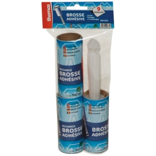 Brosse adhésive + 2 recharges 9 feuilles - THOMAS
