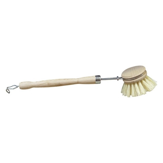 Brosse vaisselle bois ronde fibre naturelle - THOMAS