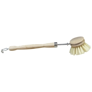 Brosse vaisselle bois ronde fibre naturelle - THOMAS