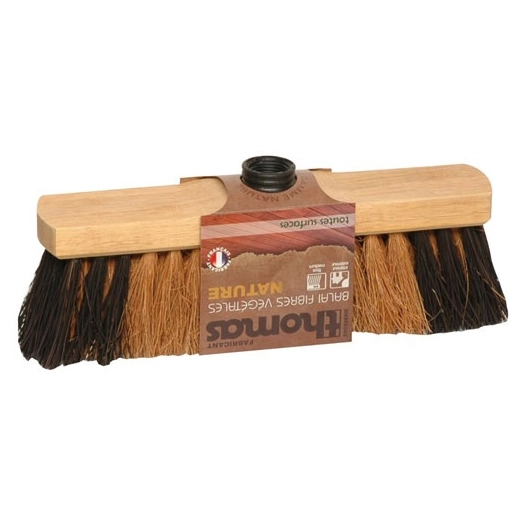 Balai nature coco moustache 29cm fibres vegetales - THOMAS