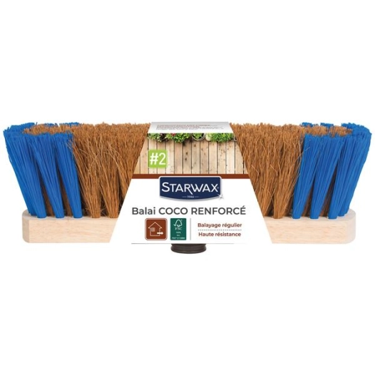 Balai coco renforce sol exterieur - STARWAX