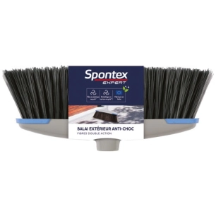 Balai extérieur antichoc fibres double action - SPONTEX EXPERT
