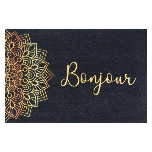 Tapis boston 40x60cm mandala bonjour - IDMAT