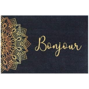 Tapis boston 40x60cm mandala bonjour - IDMAT