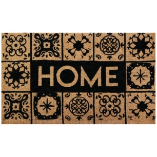 Tapis coco naturel 45x75cm épaisseur 35mm home carreau - IDMAT