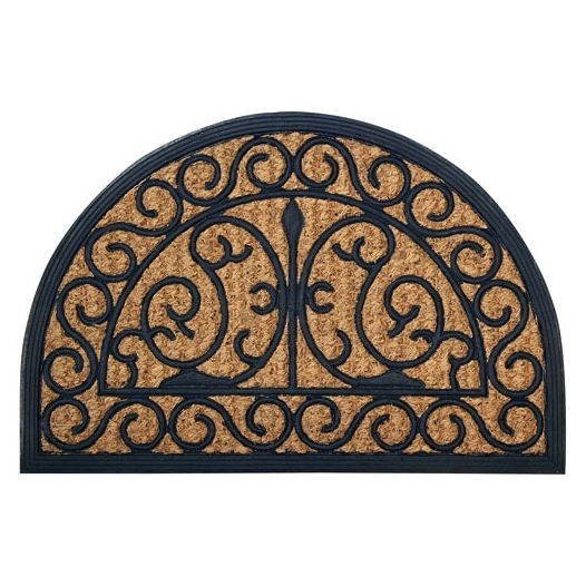 Tapis cuba 40x60 cm demi lune volutes - SANS MARQUE