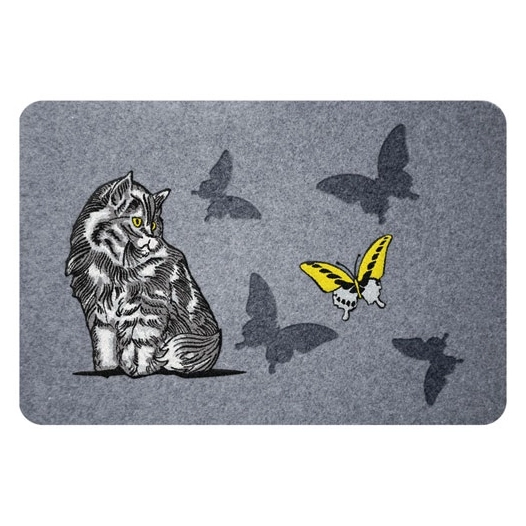 Flock estampes chat 40x60cm - IDMAT