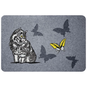 Flock estampes chat 40x60cm - IDMAT