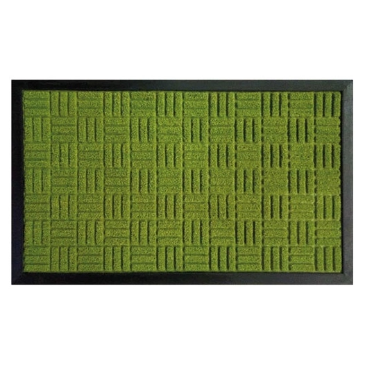 Tapis rubber brush vert 45x75 vert - IDMAT