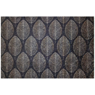 Tapis dallas 40x60cm graphique noir - IDMAT