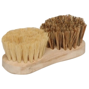 Brosse à légumes 13cm bois fibre naturelle - THOMAS