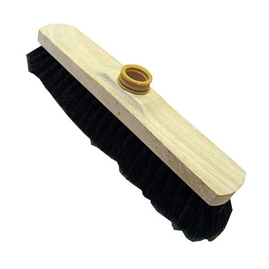 Balai droit 30cm bois brut crin noir s45 + à douille écolo - FINDIS EBJ