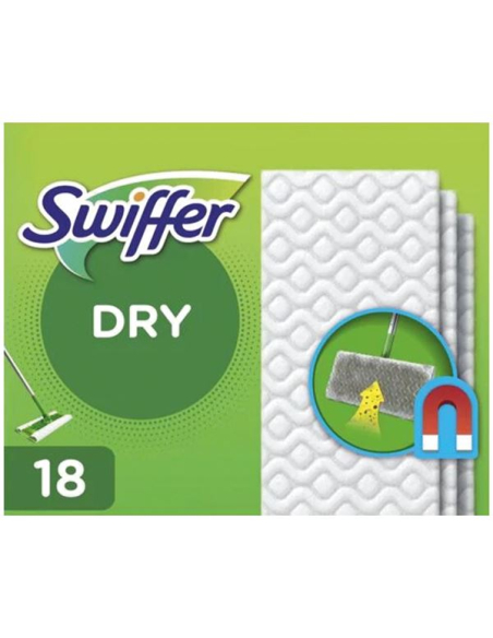 Lingette sèche sol swiffer dry x18 - SWIFFER