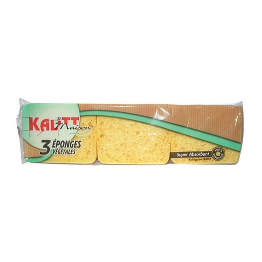 Lot de 3 éponges végétales - KALITT MAISON